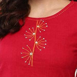 Gallery Women's Cotton Patch Work Straight Top for Women