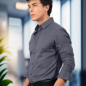 Men's Regular Fit Formal Collared Shirt