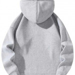 Half Zipper Solid Hoodie for Men