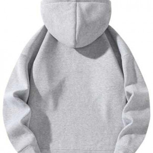 Half Zipper Solid Hoodie for Men