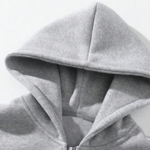 Half Zipper Solid Hoodie for Men