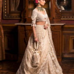 Woman's Beige-based Ivory Lehenga Set