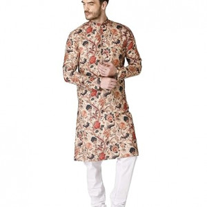 Men's Regular Fit Cotton Kurta