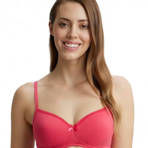 Women Wirefree Padded Super Combed Cotton T-Shirt Bra