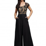Women's Self Design Cut-Out Georgette Jumpsuit
