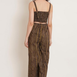 Fashions Jaipuri Cotton Abstract Printed Sleeveless Jumpsuit for Women
