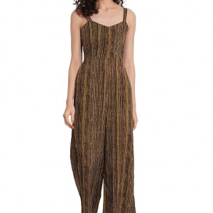 Fashions Jaipuri Cotton Abstract Printed Sleeveless Jumpsuit for Women