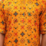 Men's Cotton Blend Patola Kurta