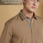 Men's Casual Cotton Poplin Shirt