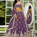 Georgette Embroidery Sequence Work Lehenga Choli