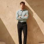 Men's Slim Fit Solid Formal Shirt with Full Sleeves